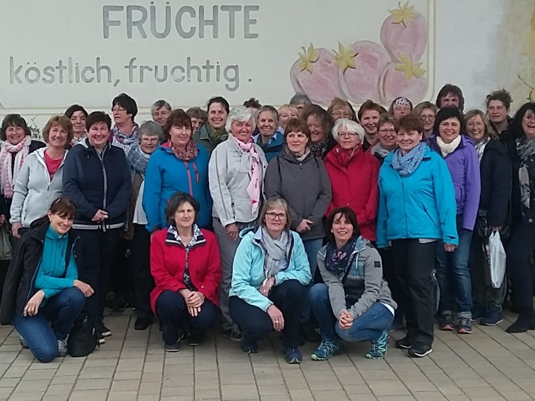 Die Landfrauen aus dem Kreisverband Weilheim-Schongau bei der Lehrfahrt