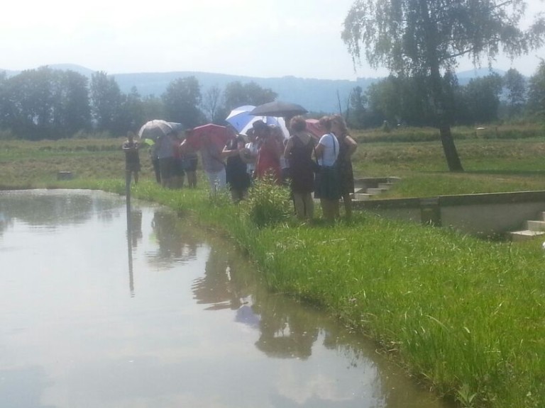 Ortsbäuerinnen Rosenheim besichtigen Fischzucht Eulenau