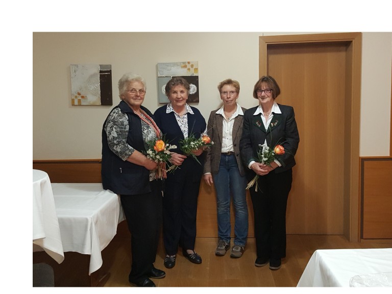 Karin Wolfrum mit Ehrengästen