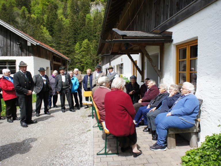Die Austragler bei ihrem Treffen in Eschenlohe