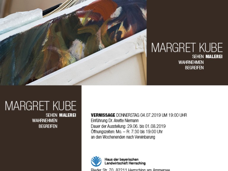 Margret Kubes lädt zur Kunst-Ausstellung nach Herrsching ein. 