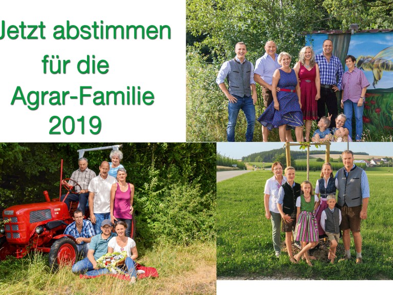 Stimmen Sie jetzt noch für die Agrar-Familie 2019 ab. 