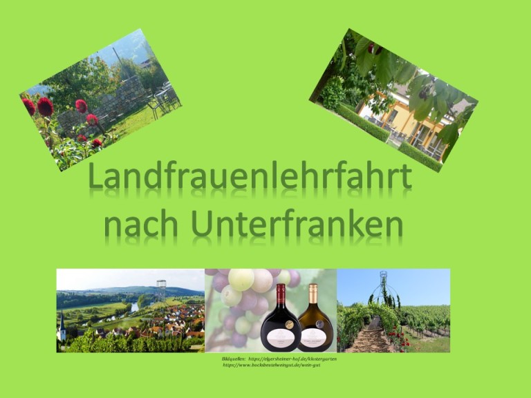 Landfrauenlehrfahrt Bamberg 2024