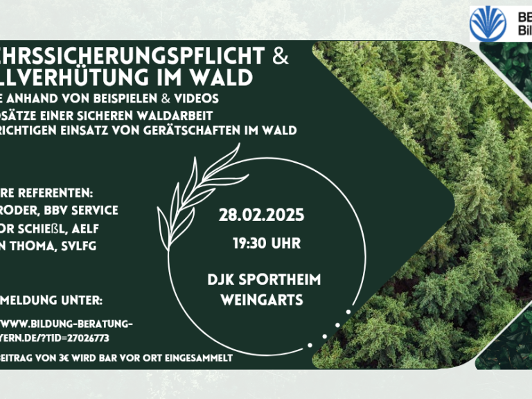 Unfallverhütung Wald FO