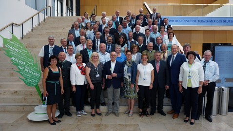 Die 71 bayerischen Delegierten beim Deutschen Bauerntag in Wiesbaden.