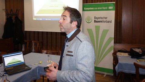 Bild Kreisobmann Dierauff bei Regionalversammlung