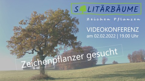 Sharepic Videokonferenz Solitärbäume 02.02.2022