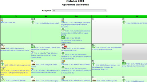 Agrarterminkalender Mittelfranken