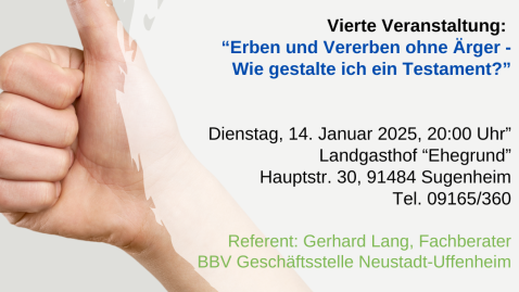 Veranstaltungsreihe „Absicherung von Frauen auf landwirtschaftlichen Betrieben“