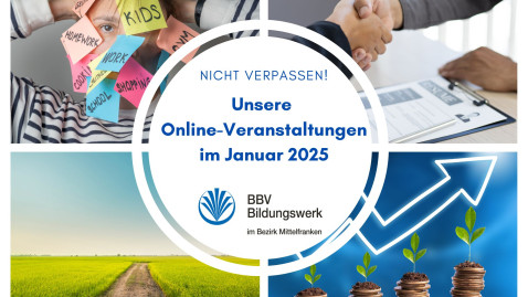 BBV-Bildungswerk: Online-Veranstaltungen im Januar 2025