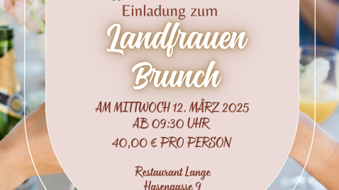 Landfrauenbrunch mit Referentin  Annely Ihde 