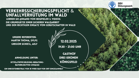 Unfallverhütung Wald