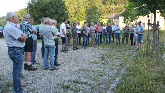 Gruppenbild der Feldbegehung