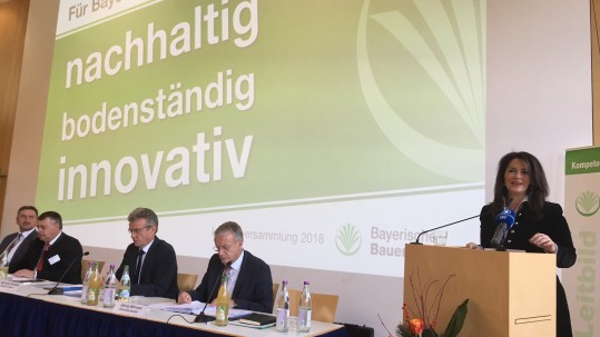 Landwirtschaftsministeriun Kaniber spricht zur Landesversammlung des Bayerischen Bauernverbandes in Herrsching