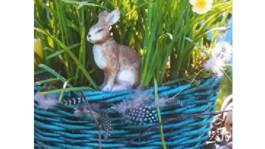 Gartenbäuerinnen Gesteck Ostern