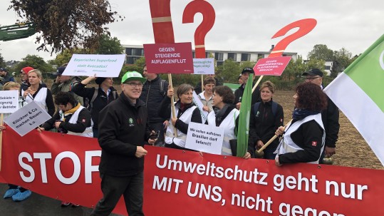 demonstranten in Mainz
