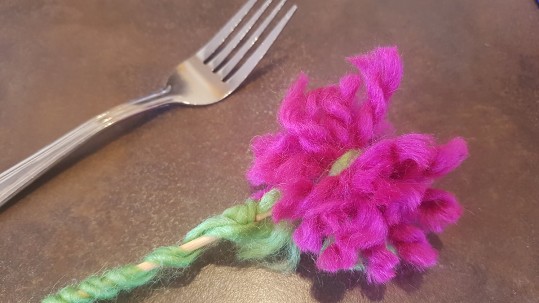 Kuschelblume in Rosa