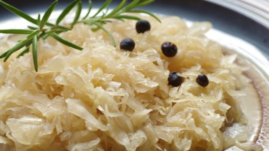 Eine leckere Portion Sauerkraut. 