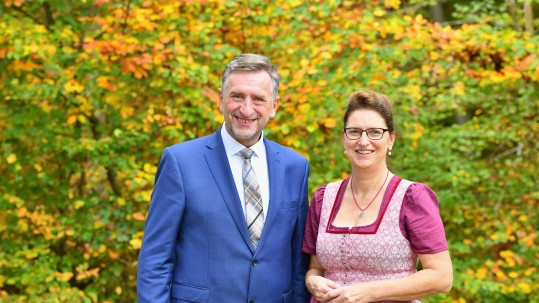 Bauernpräsident Günther Felßner mit Landesbäuerin Christine Singer 