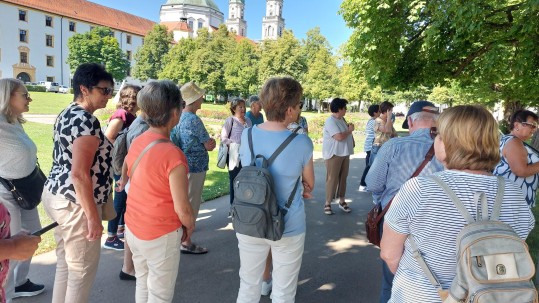 Ankunft beim Schloss Neuschwanstein 