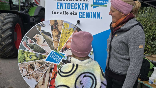 Handwerkermarkt in Uffenheim - Aktionsstand Milch